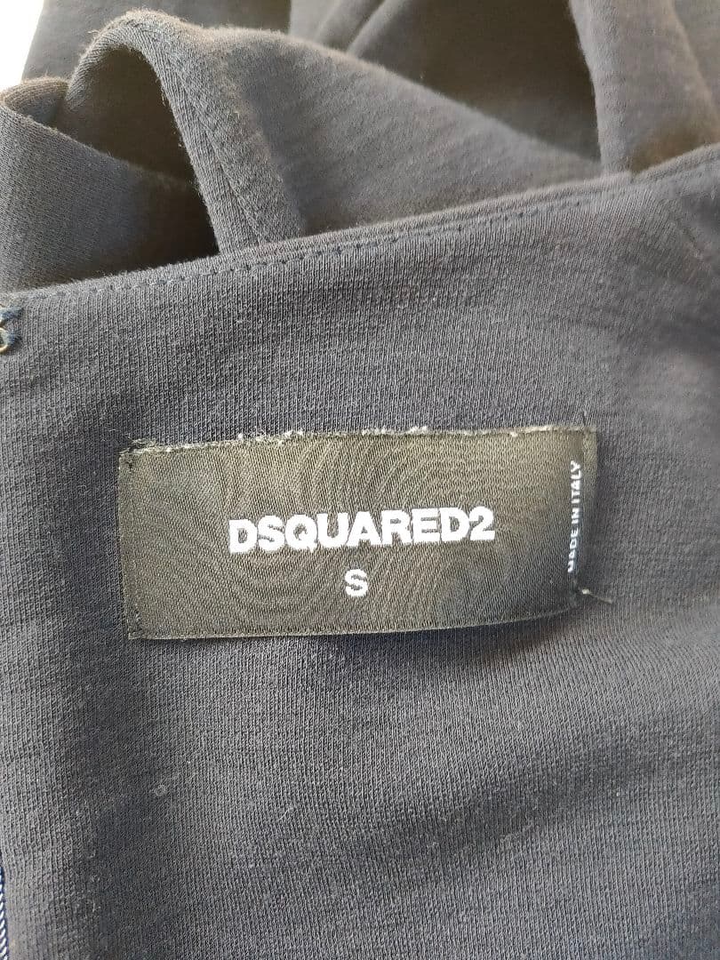 ★ ディースクエアード イタリア製 Vネック 羊毛 タイト ワンピース