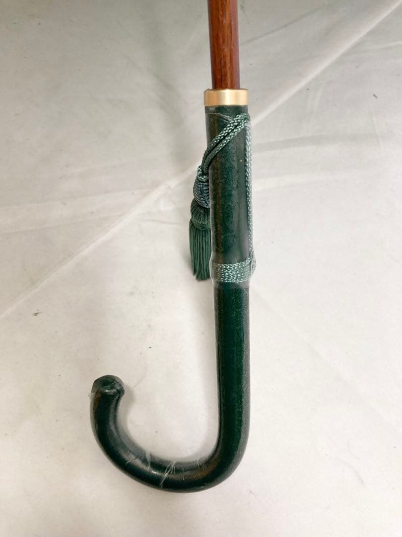 皇室御用達　前原光栄商店　16本骨　長傘　緑