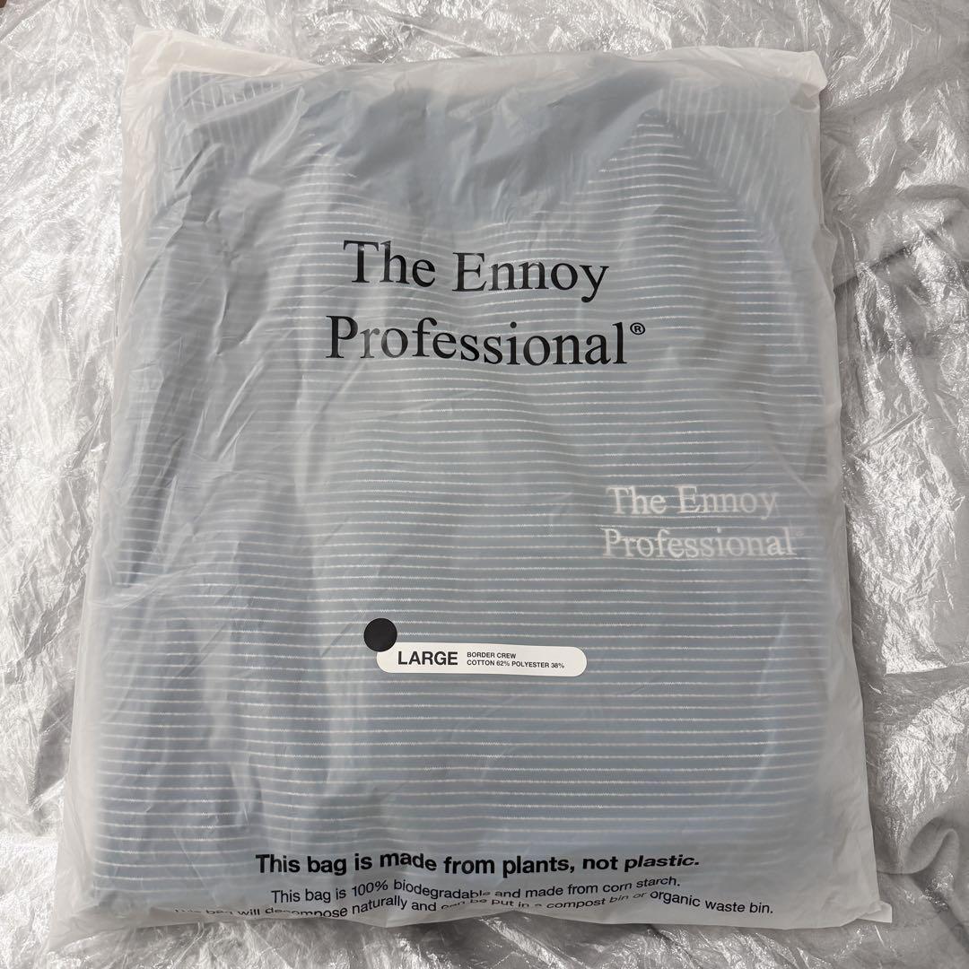 ennoy border crew neck sweat Lサイズ 未開封