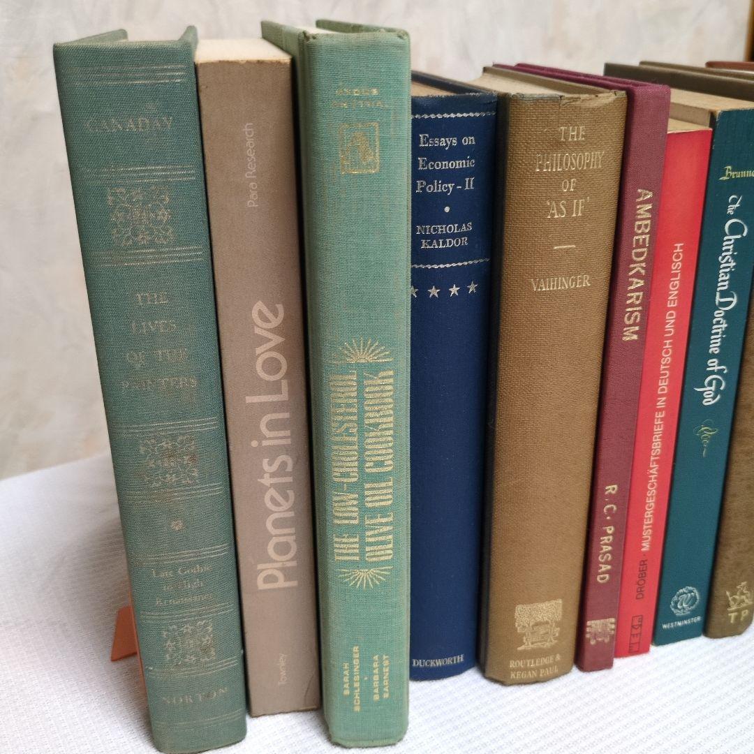 洋書古書 セット12冊　インテリア、店舗装飾