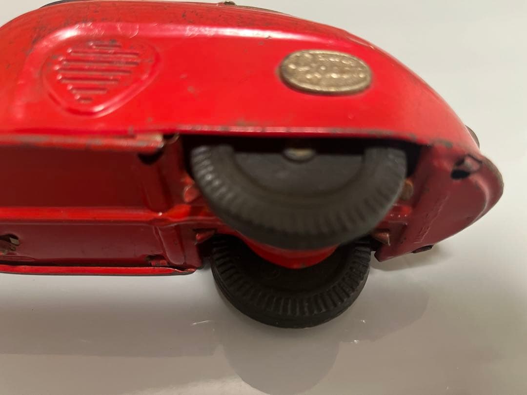 ブリキ のスクーター、旧バンダイのシルバーピジョン、ビンテージ