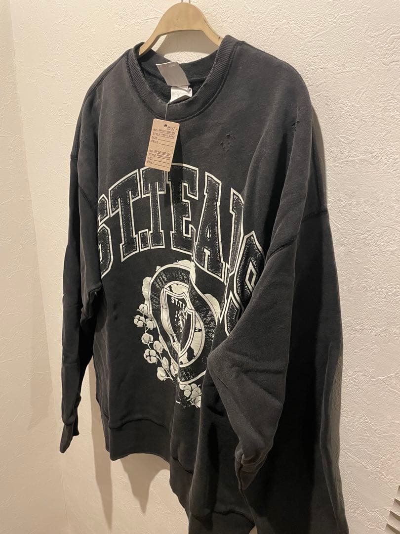 【永瀬廉さん着用】SAINT M×××××ブラック スウェット トレーナー　XL