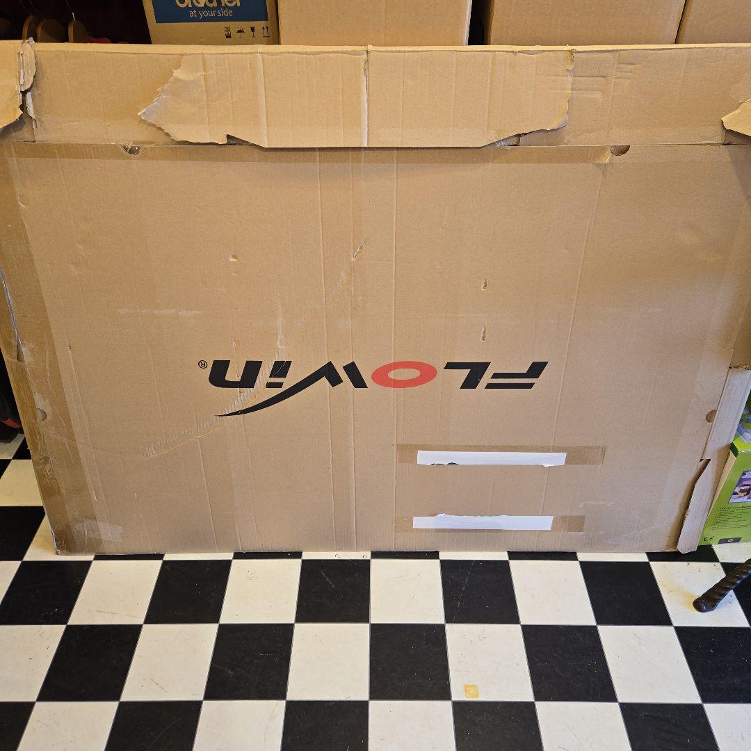 FLOWin エクササイズマット 大サイズ ブラック 大きめ 付属品あり