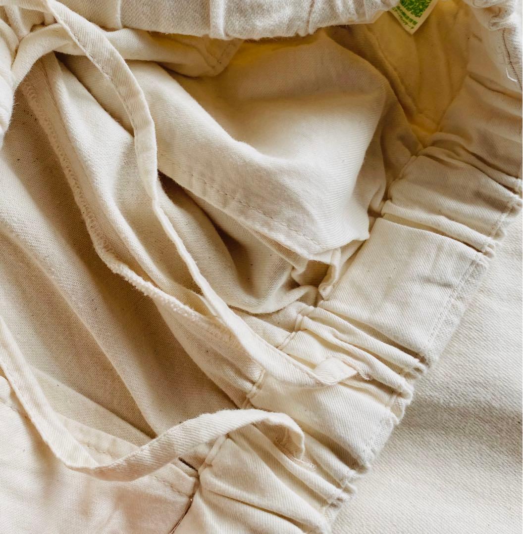 kagure かぐれ コットンデニムイージーパンツ ナチュラル 日本製