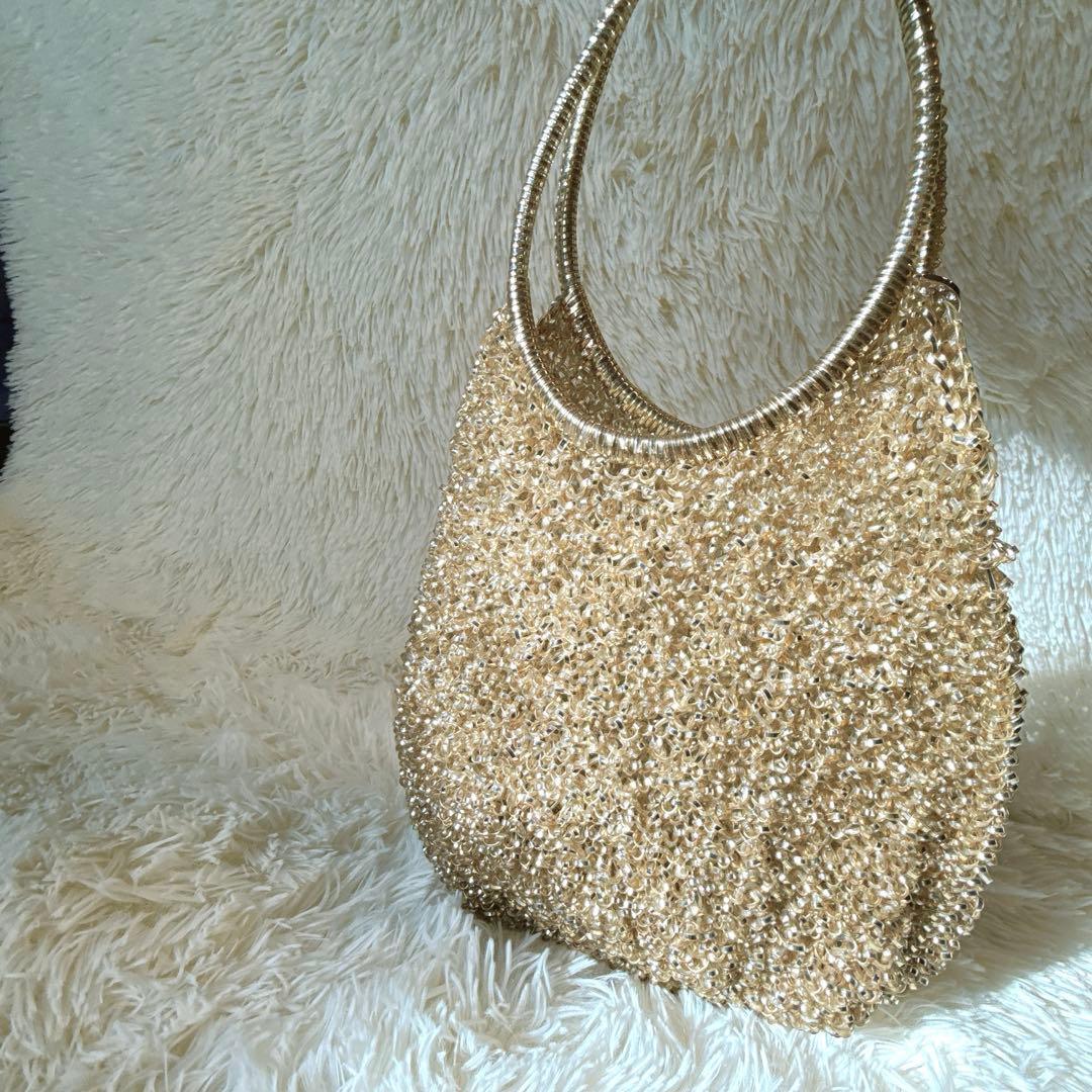 【noripy】ANTEPRIMA ラウンド　縦型　ワイヤーバッグ