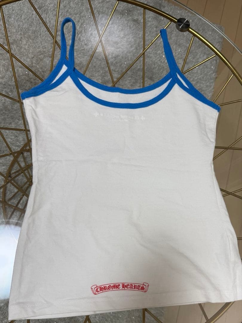 【正規品】CHROME HEARTS キャミソール ホワイト/ブルー