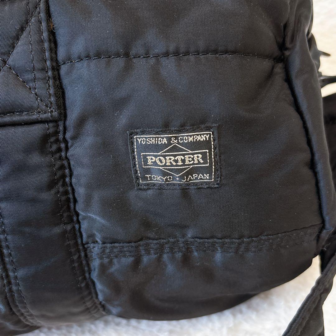 PORTER タンカー　2way ダッフル　ドラム　ボストンバッグ　裏地汚れ有