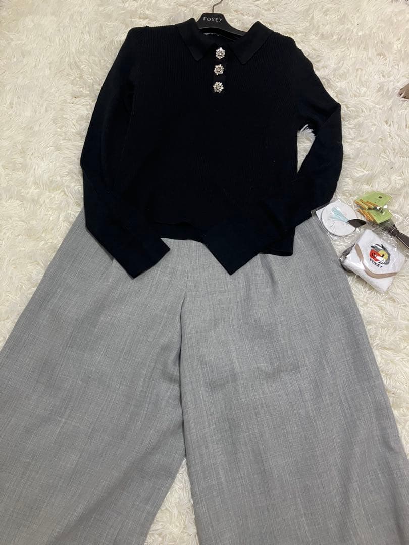 フォクシーグレーガウチョパンツ42年中対応可能