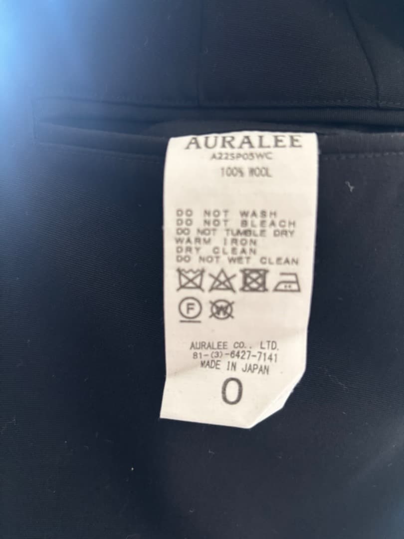 AURALEE　WOOL MAX CANVAS SHORTS　ショートパンツ