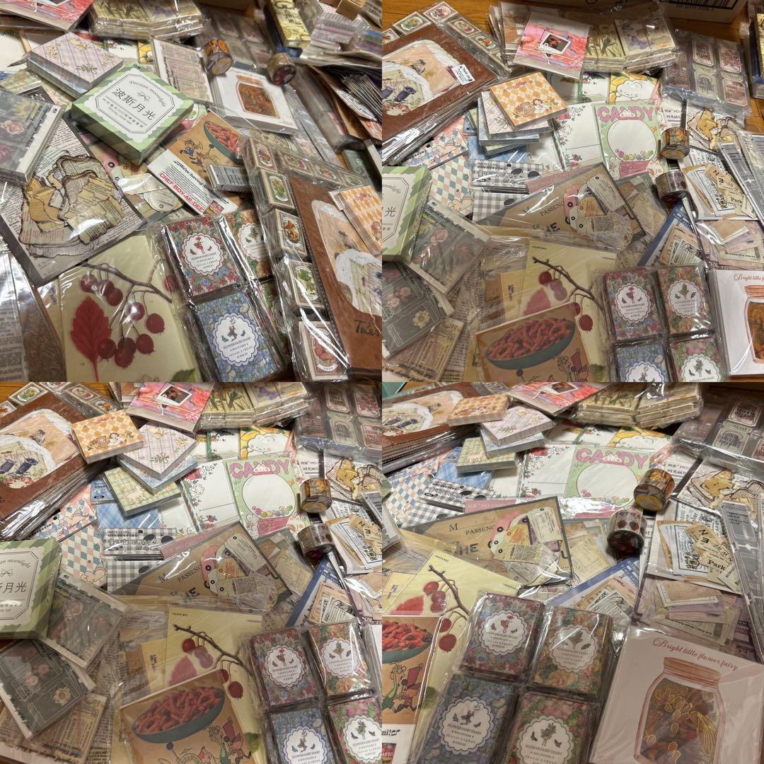 海外コラージュ素材紙 大量まとめ2★新品未使用
