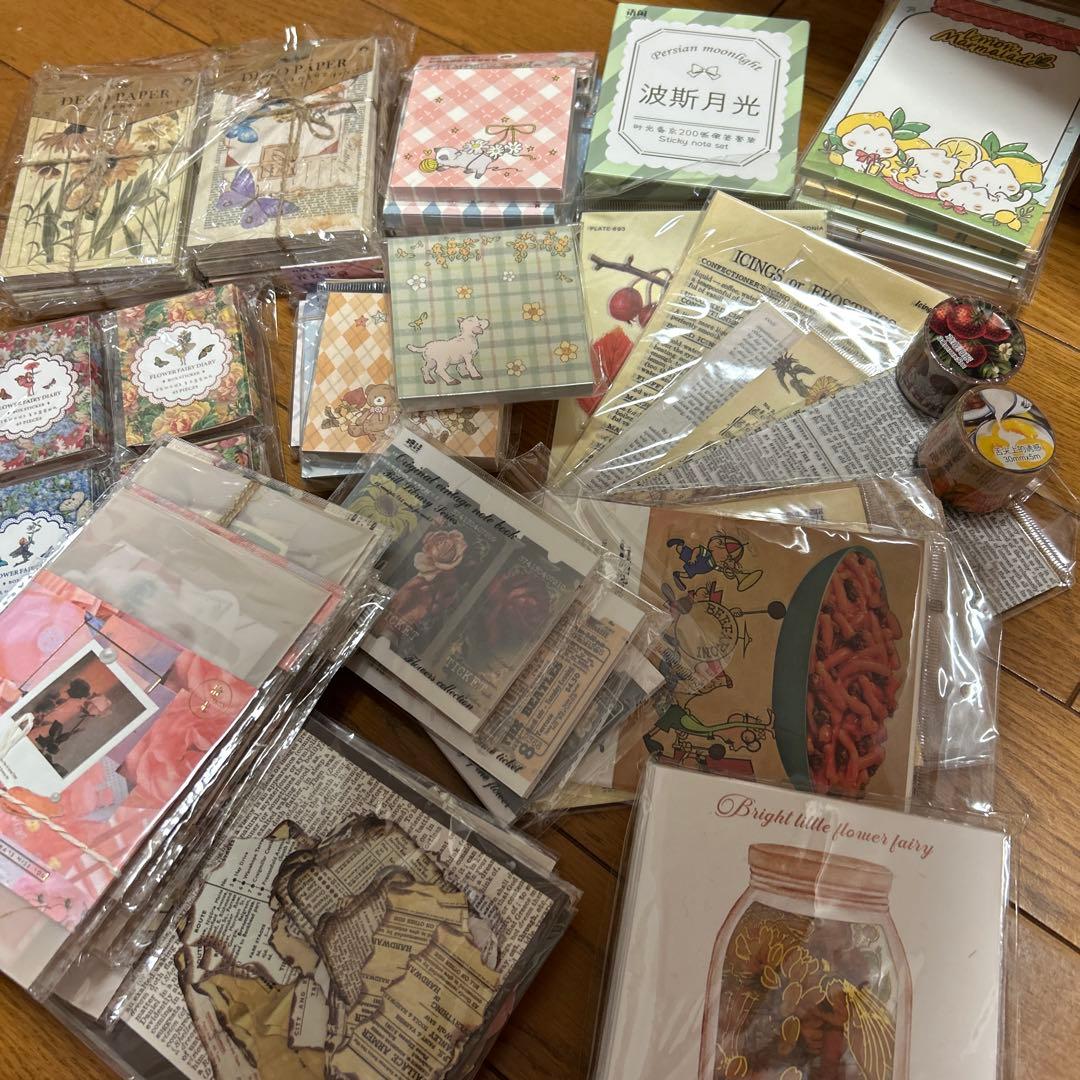 海外コラージュ素材紙 大量まとめ2★新品未使用