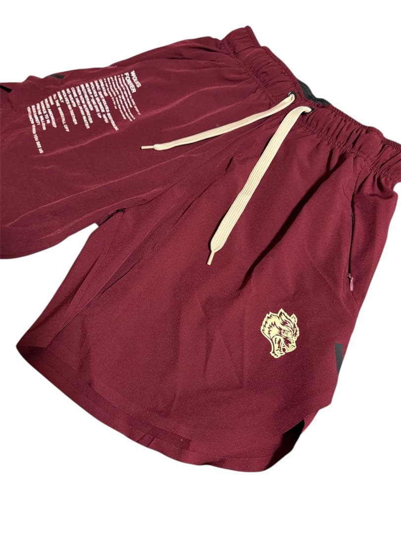 ダルクスポーツ　darksport 希少　バーガンディ ショートパンツ