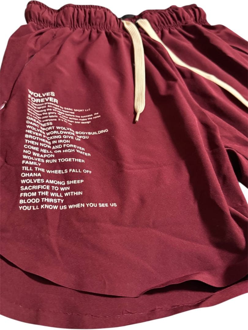 ダルクスポーツ　darksport 希少　バーガンディ ショートパンツ