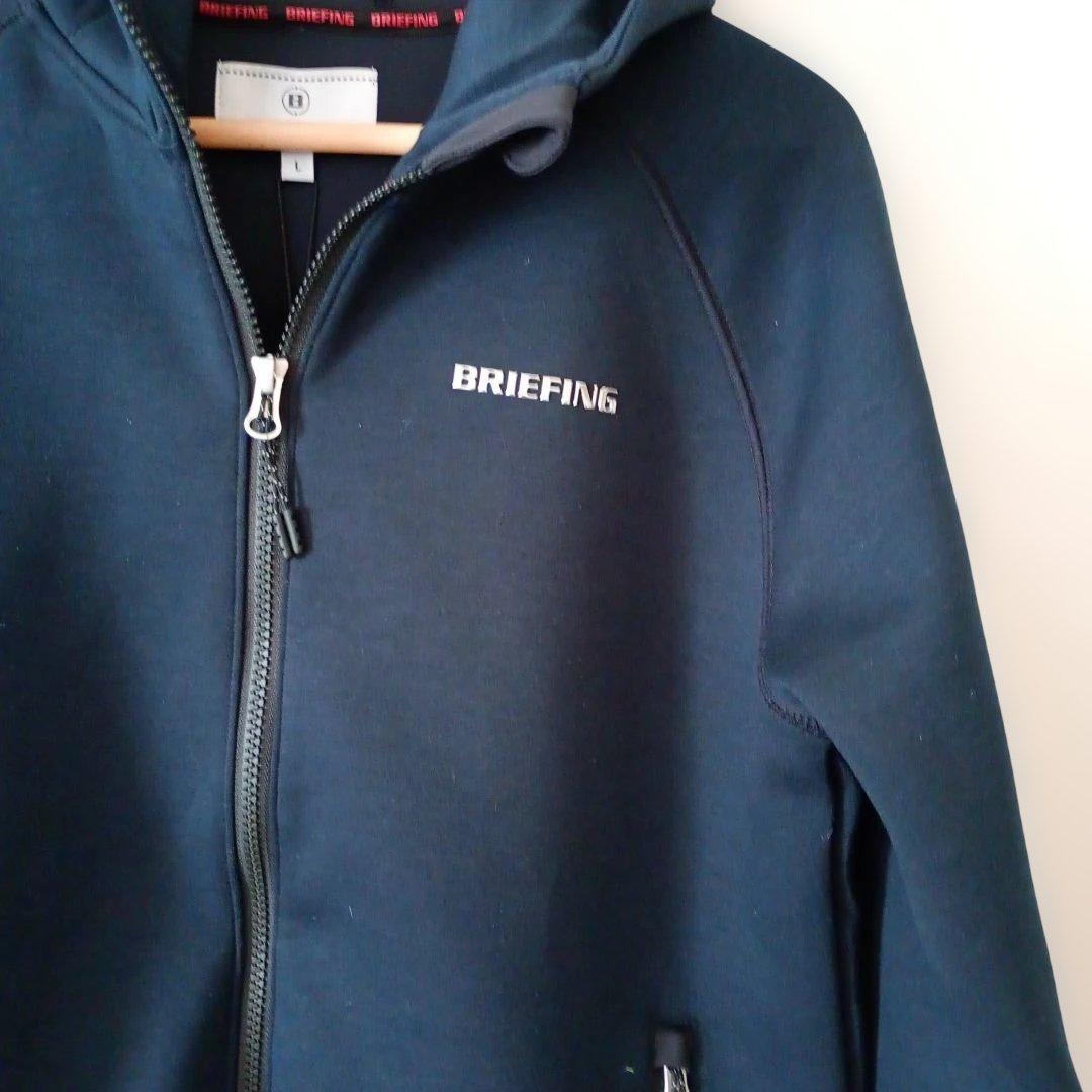 ブリーフィングレディースウォーム フルジップジャケットサイズLネイビー