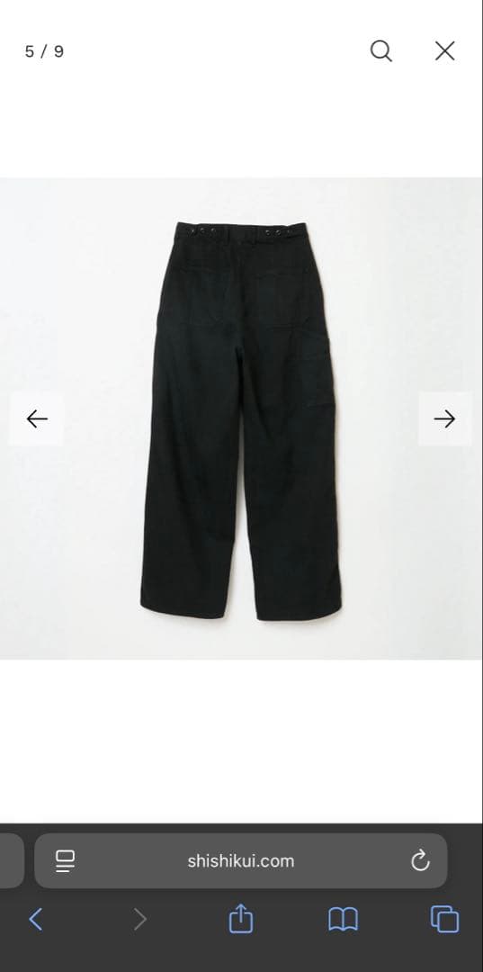 SHISHIKUI ペインターパンツ　黒 30