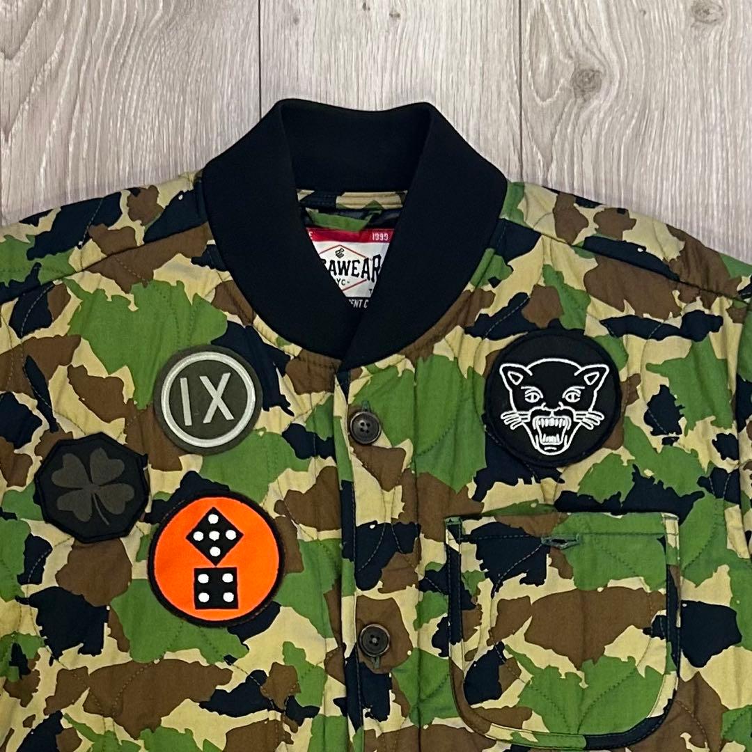 【美品】ROCA WEAR ロカウェア キルティングジャケット カモ 迷彩