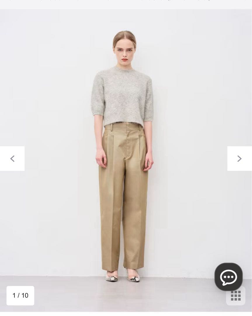 未使用 uncrave アンクレイヴ 撥水 チノギャバジン ベーシックトラウザー