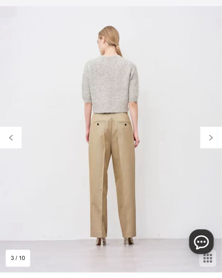 未使用 uncrave アンクレイヴ 撥水 チノギャバジン ベーシックトラウザー