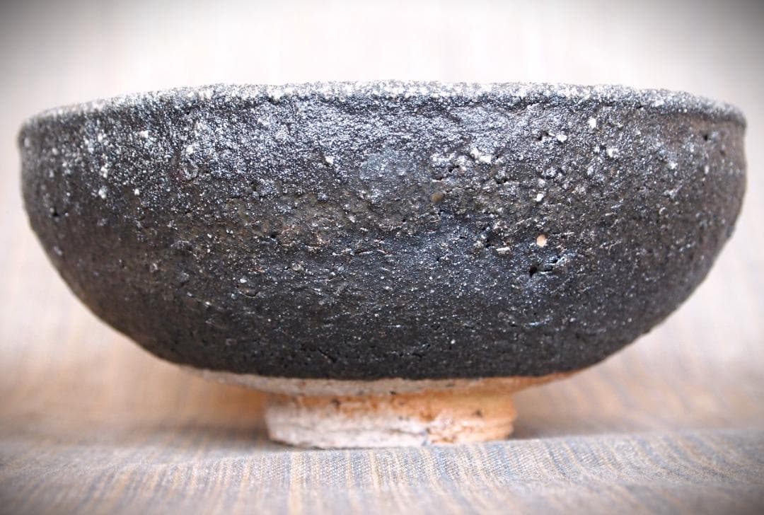 人気作家★鯉江明【父＆師：鯉江良二】常滑天竺手荒土鉄碗Ａ