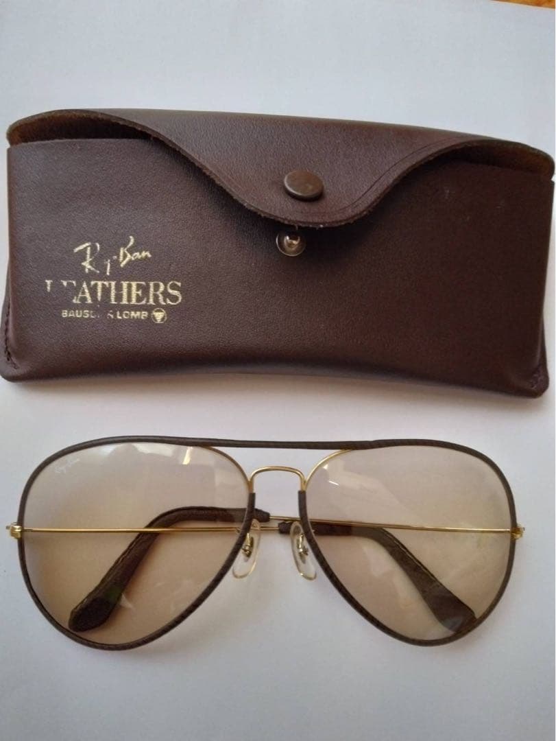 希少　ボシュロム製　サングラス　レザー 偏光