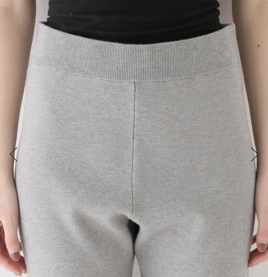 あっこ様　　　　AP STUDIO スムージーニットパンツ　グレー