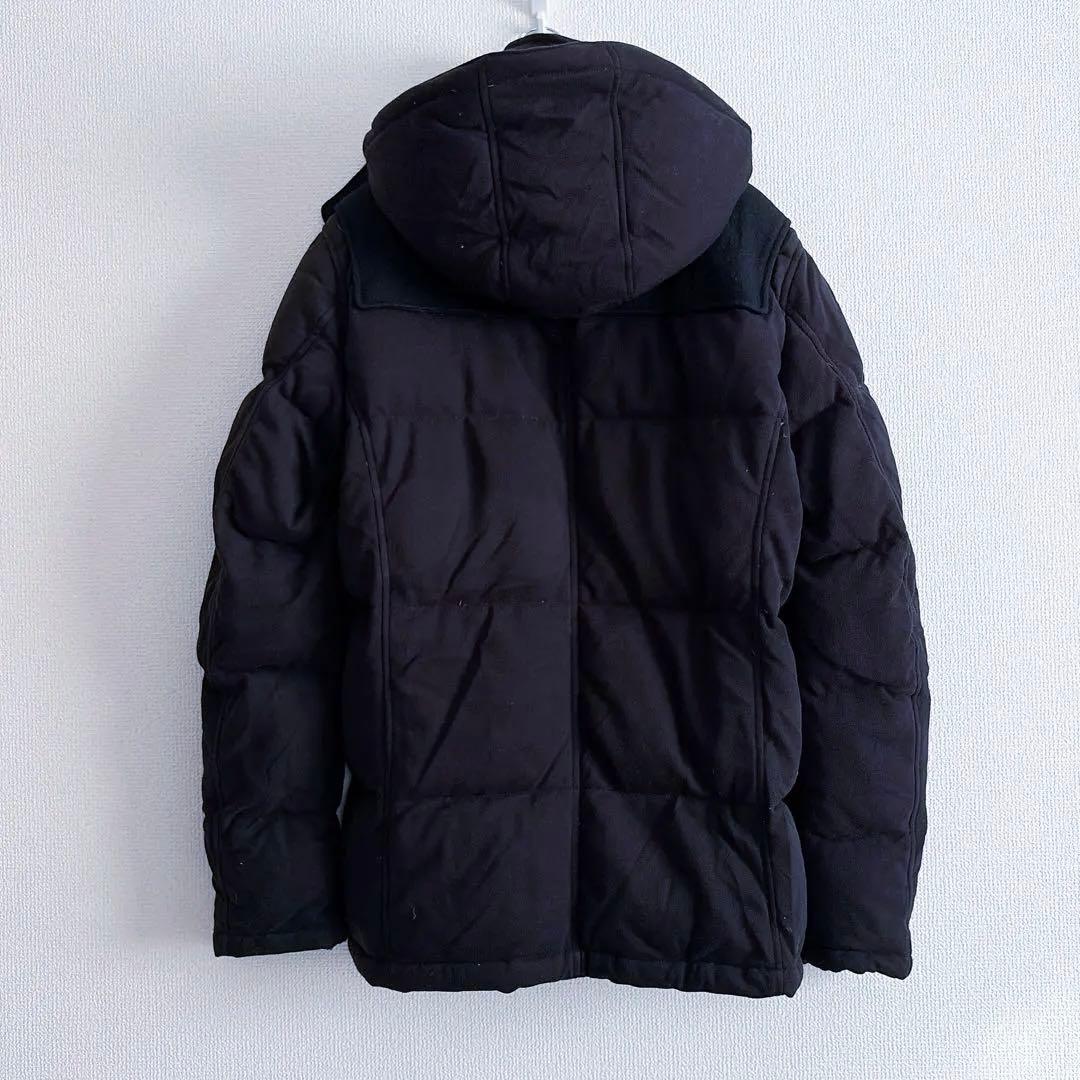 フレッドペリー　ダウンジャケット　ブルゾン　アウター　上着　フード付き　黒　S