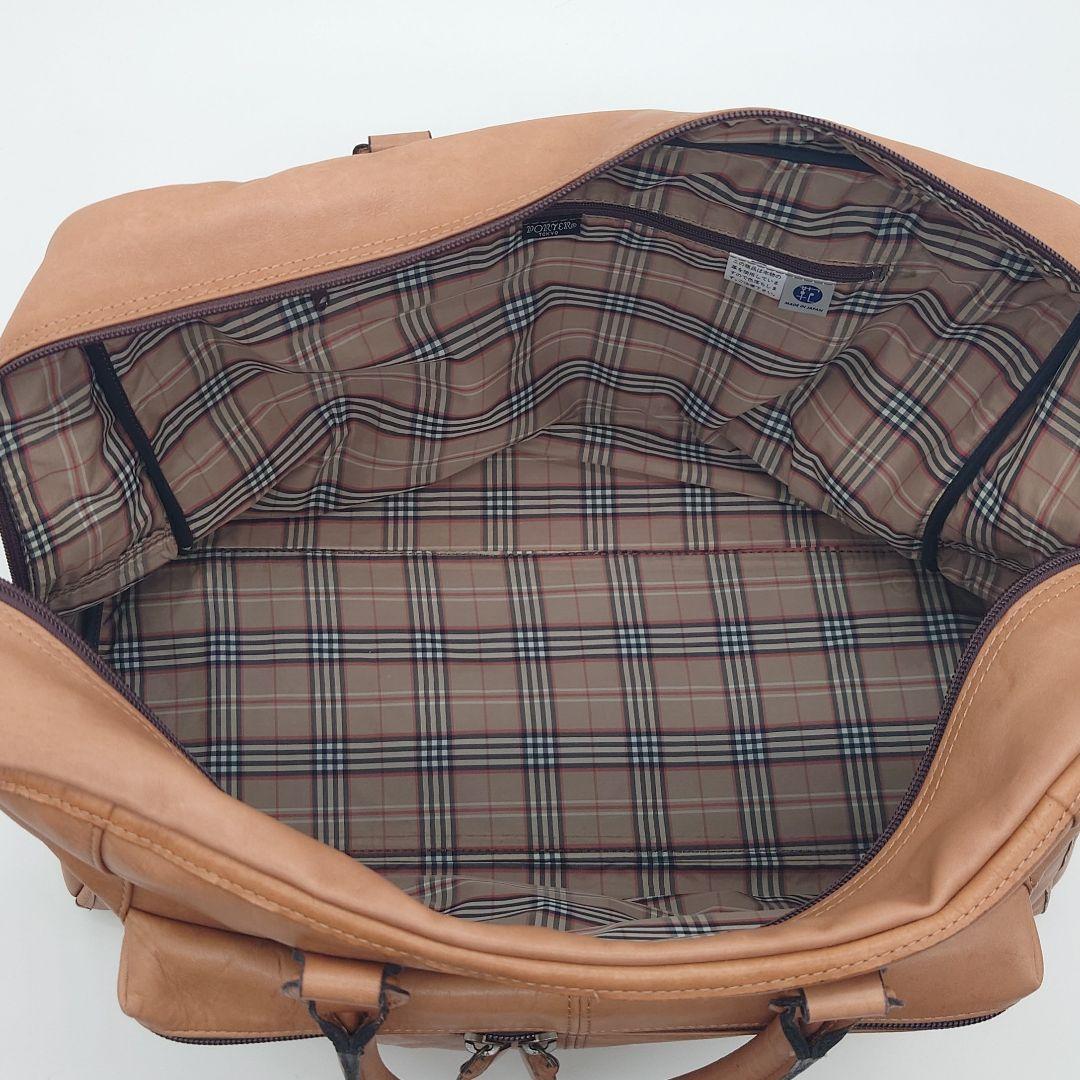 【希少】ポーター　セルビーノ　2WAY ボストンバッグ　ブラウン　レザーバッグ