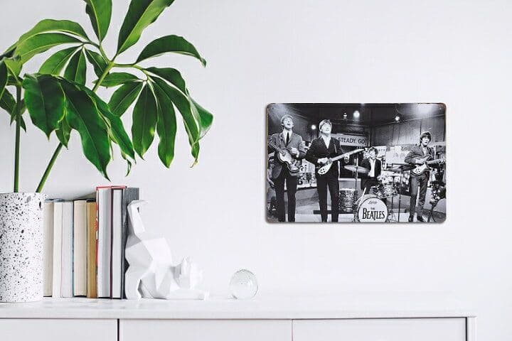 デザイン看板A4】ビートルズ sl★ポスター絵ブリキ看板グッズ雑貨ジョンレノン