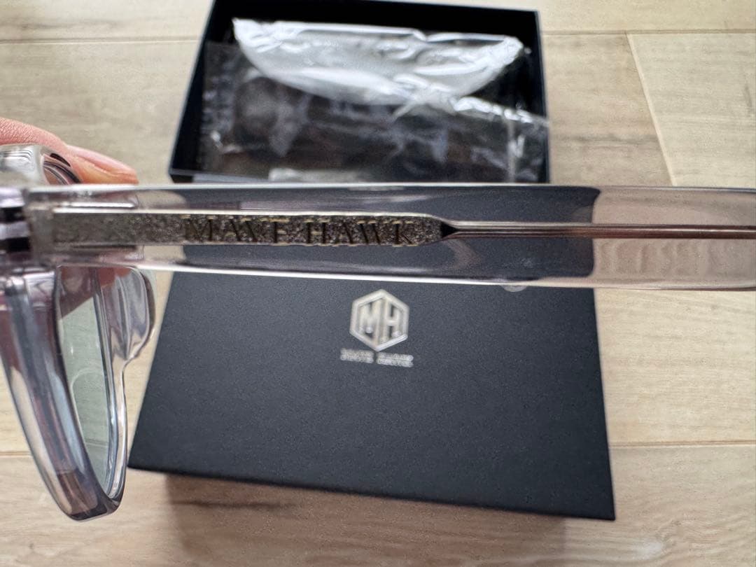 ラスト1個MAVE HAWK サングラス 飯田将成　レイバン　クリアフレーム