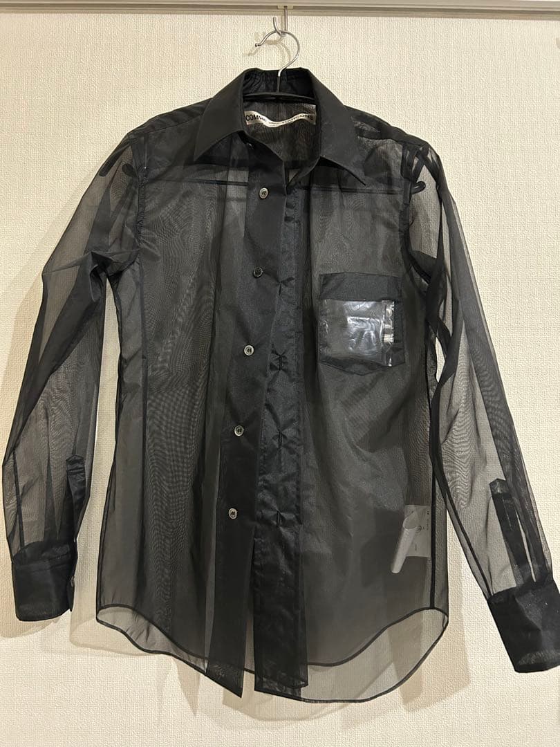 25ss 今季　コムデギャルソン　チュールブラウス　シアー　黒