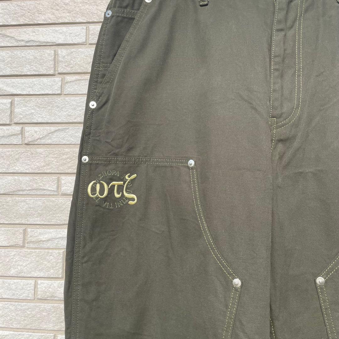 ディアスポラ　パンツ　XL ダブルニー　カーキ　WHATZIS別注