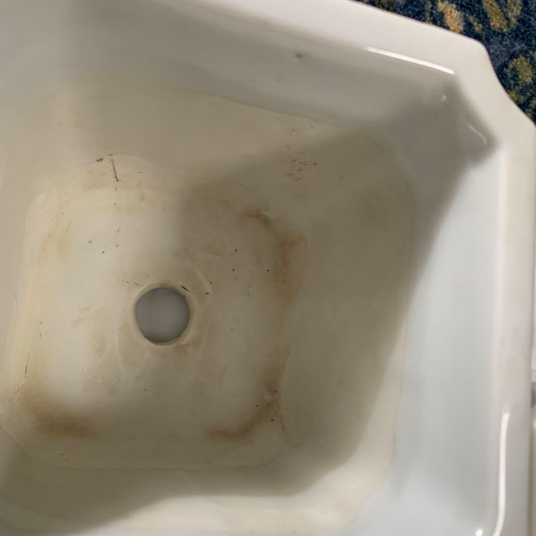 骨董植木鉢白釉薬３個