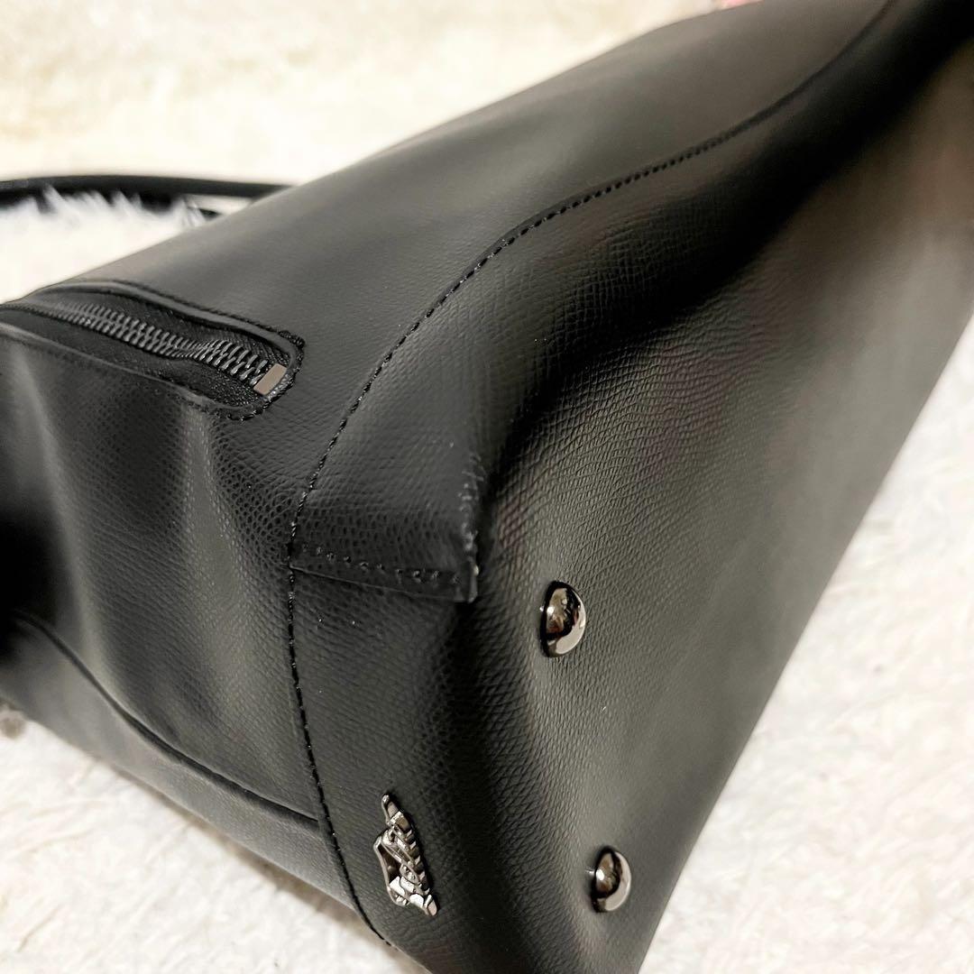 【未使用級】エフクリオ　ビジネスバッグ　レザー　2way ブラック