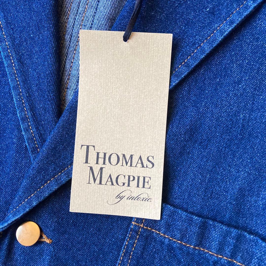 【新品 タグ付き】トーマスマグパイ デニムロングコート ユニセックス 金ボタン