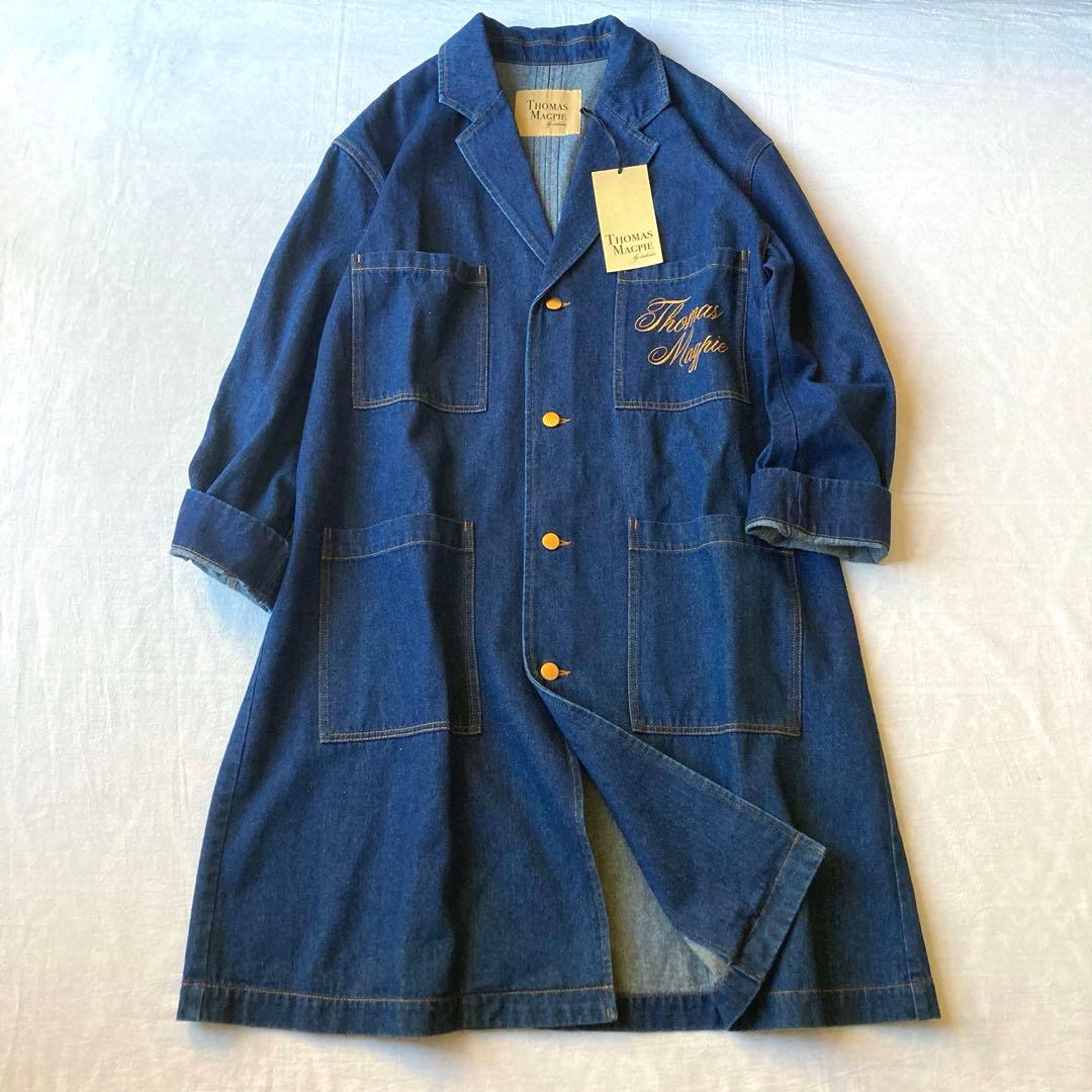 【新品 タグ付き】トーマスマグパイ デニムロングコート ユニセックス 金ボタン