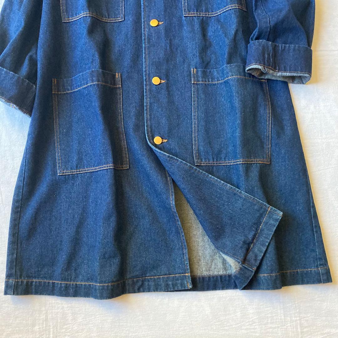 【新品 タグ付き】トーマスマグパイ デニムロングコート ユニセックス 金ボタン