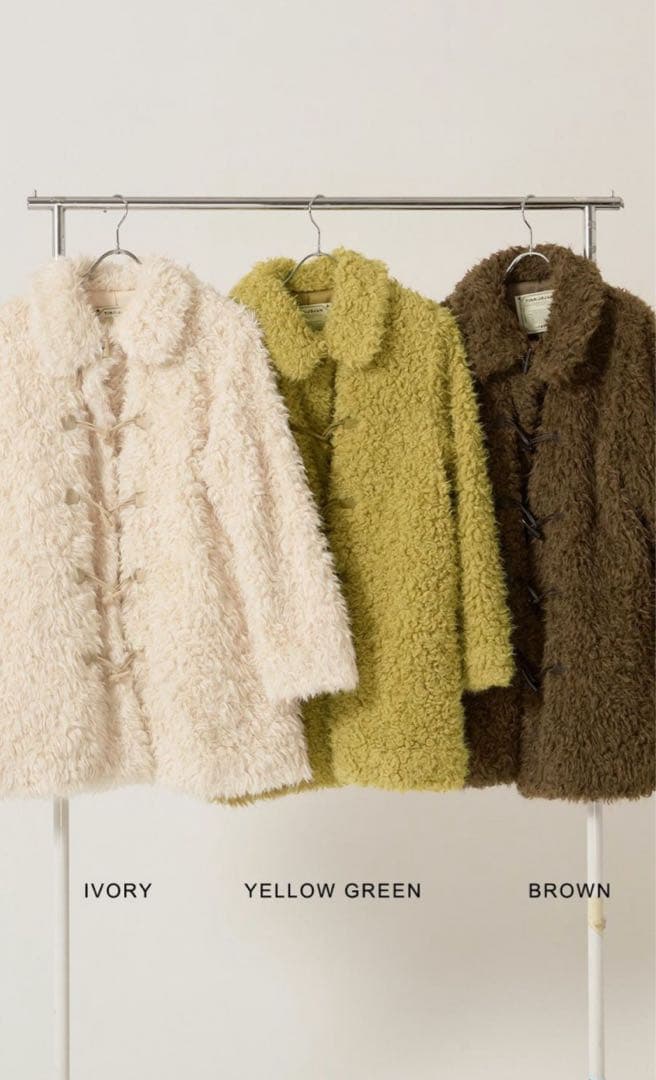 フェイクファー ダッフルコート TINA：JOJUN 新品未使用