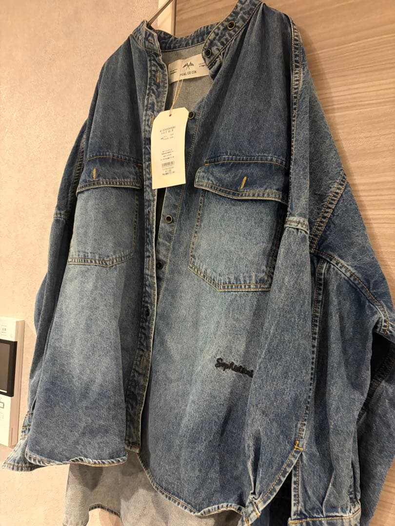 PUAL CE CIN ライトブルーデニムジャケット　タグ付き