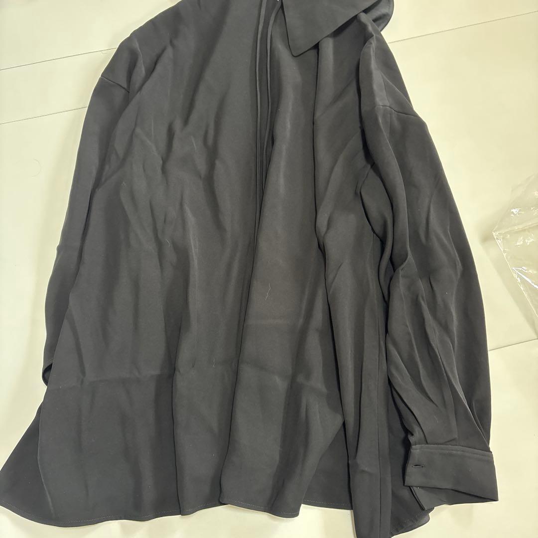 新品タグ付き✨ENFOLD エンフォルド アシンメトリーカラー ブラウス 黒 M