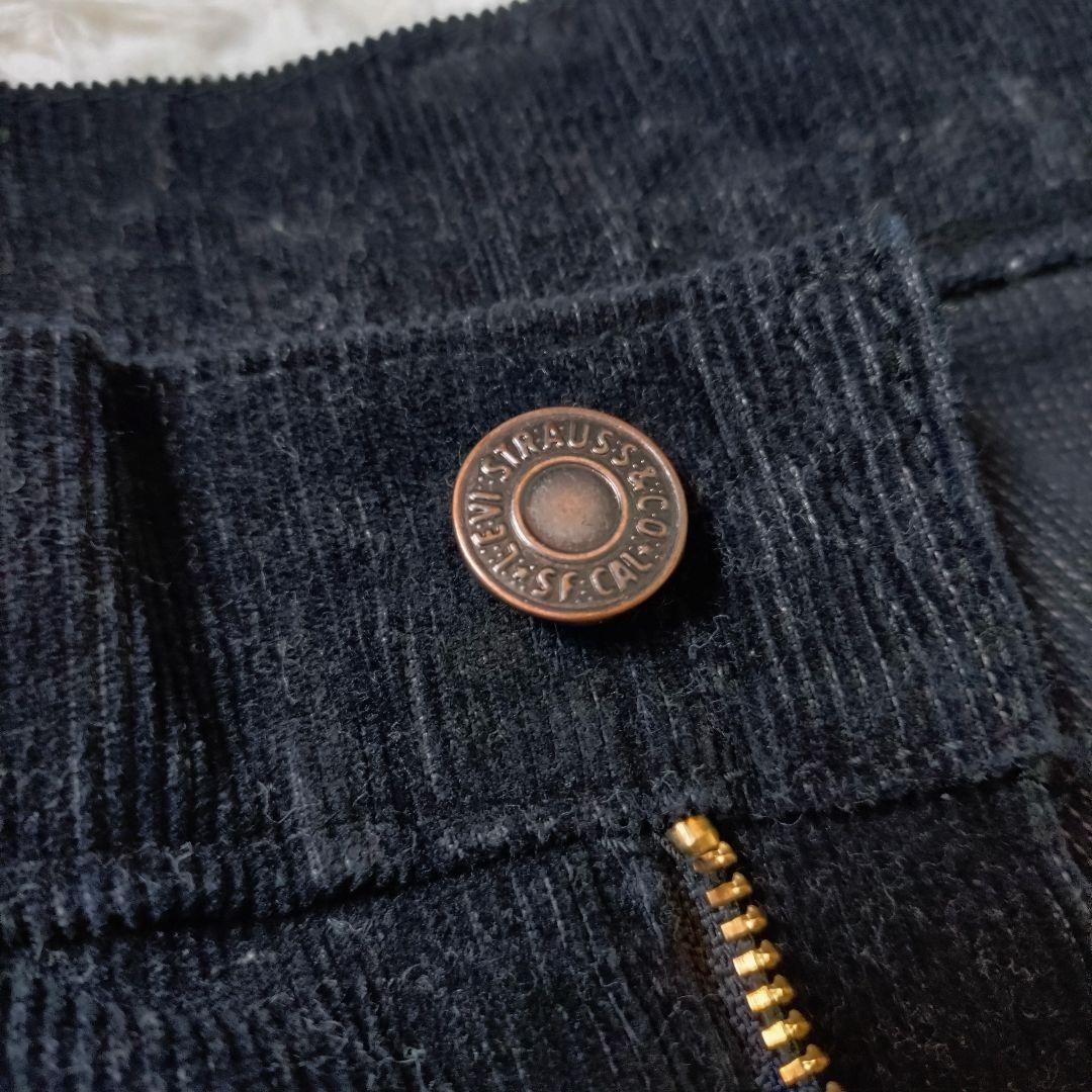 LEVI'S　519-40　W33　コーデュロイ　パンツ　ブラック　日本製