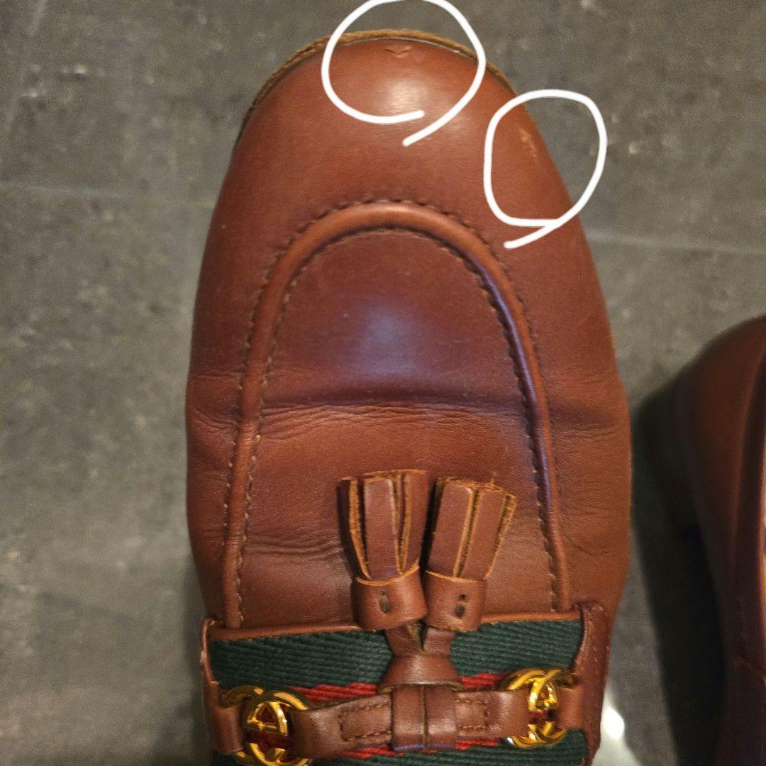 GUCCI ブラウンレザー ローファー