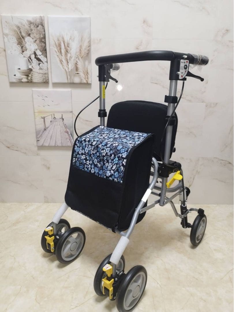 シルバーカー シンフォニーSPスリム　花柄模様　歩行補助