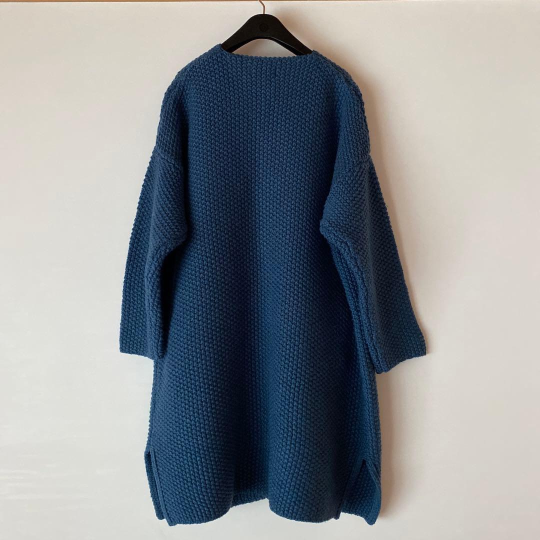 ソソット　鹿の子編み　ニットコート　美品　ナチュラン