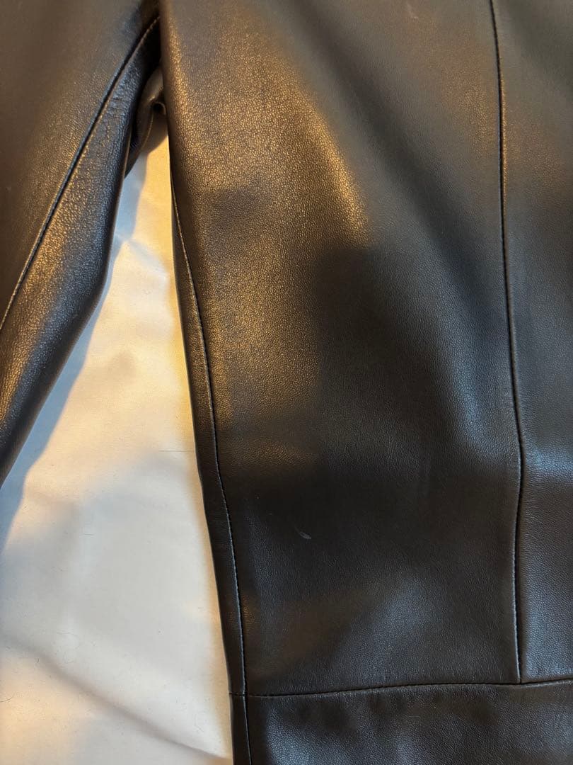 LOEWE レザー ブラックパンツ 38