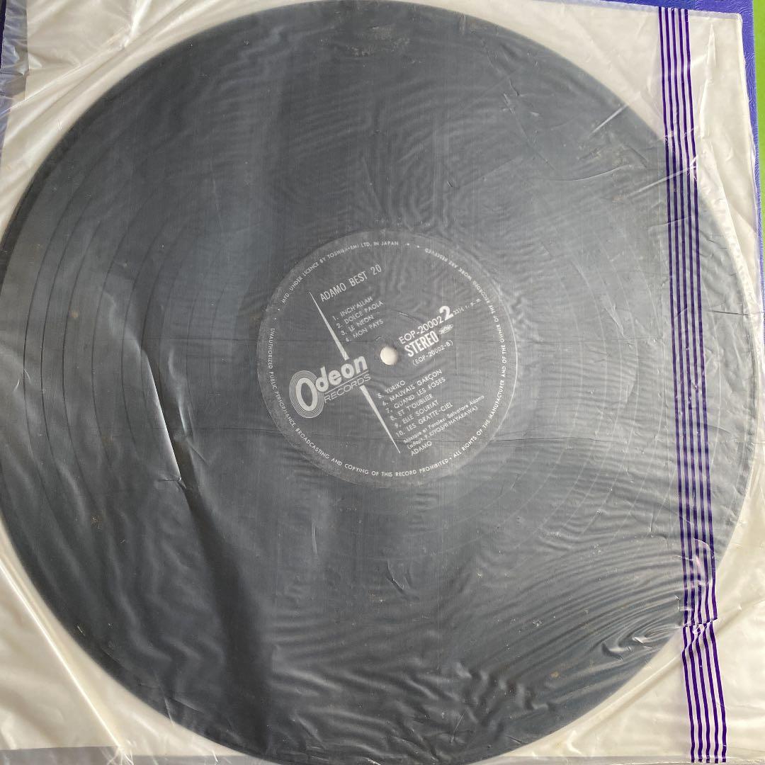 アダモ.ベスト20LPレコード