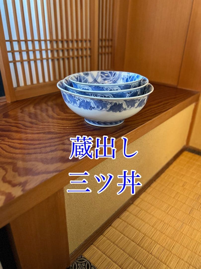 蔵出し　三つ丼　鉢　サラダボウル