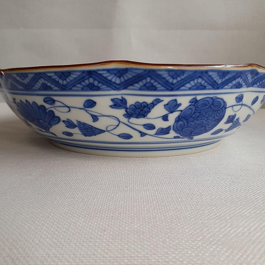 京焼　清水焼　昭阿弥　高野昭阿弥　色絵　芙蓉手　鉢