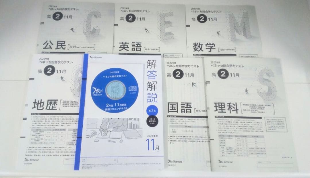 2023年度　2023　2023年　11月　進研模試　総合学力模試　2年　高2年