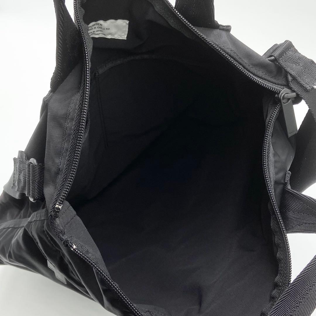 未使用級　ポーター　フレーム　ヘルメットバッグ　2way ナイロン　ブラック