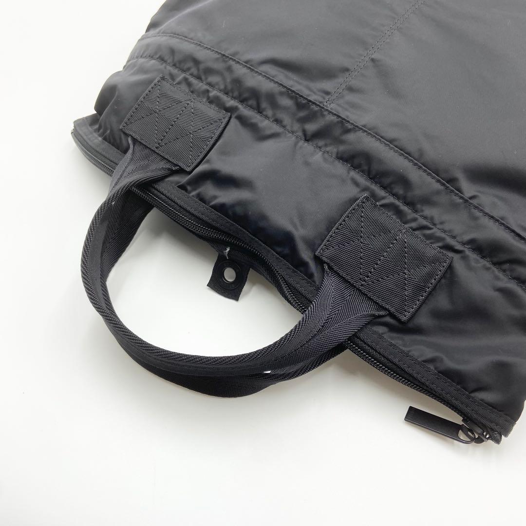 未使用級　ポーター　フレーム　ヘルメットバッグ　2way ナイロン　ブラック